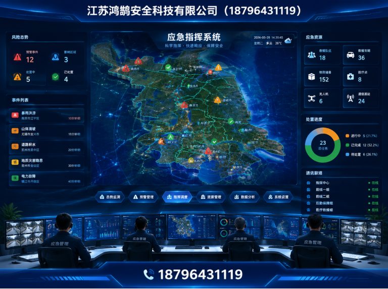 景德镇应急指挥系统展示图